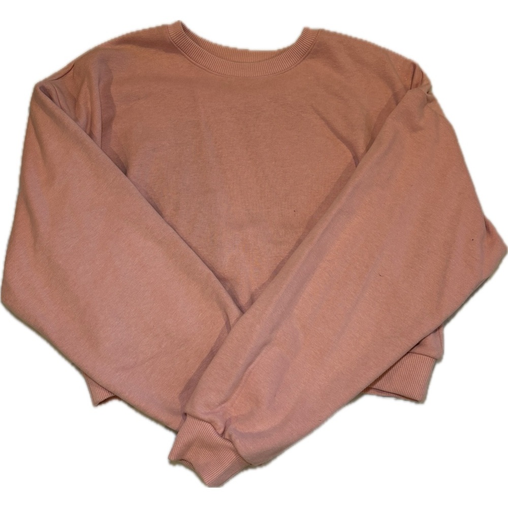 Light pink cropped sweatshirt
